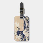 Pixel Tsunami 8ビットピクセルアート ラゲッジタグ (正面縦)