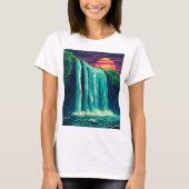 pixel waterfall tシャツ (正面)