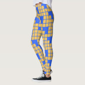 Pixel Wave Geometric Leggings  レギンス (左)