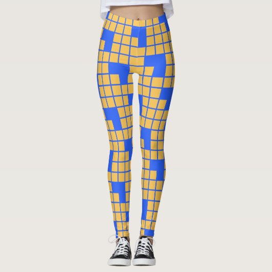 Pixel Wave Geometric Leggings  レギンス (正面)