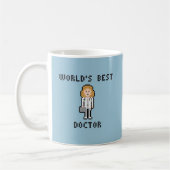 Pixel World's 最高の Doctor  - Female Version - Mug コーヒーマグカップ (左)