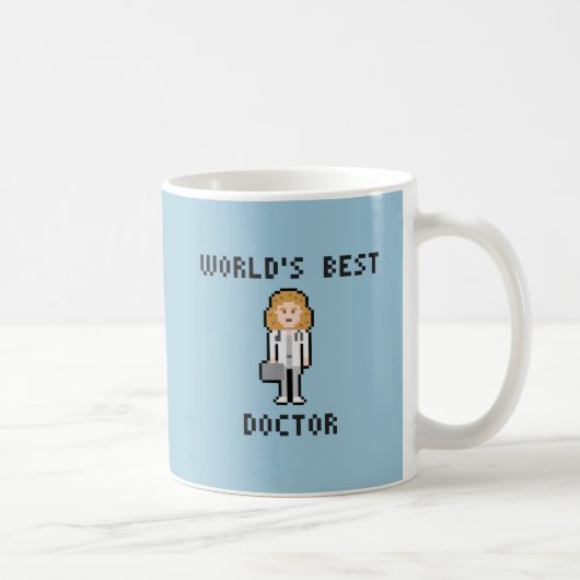 Pixel World's 最高の Doctor  - Female Version - Mug コーヒーマグカップ (右)