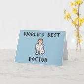 Pixel World's Doctor 最高の Greeting Card カード (黄色い花)