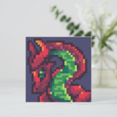 Pixelart, Pixel Art, dragon 招待状 (スタンド正面)