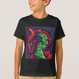 Pixelart, Pixel Art, dragon Tシャツ