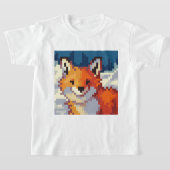 Pixelart, Pixel Art, Fox, vos Tシャツ (レイダウン)