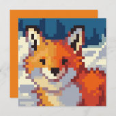 Pixelart, vos, Fox, Pixel Art  シーズンカード (正面/裏面)