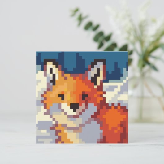 Pixelart, vos, Fox, Pixel Art  シーズンカード (スタンド正面)