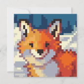 Pixelart, vos, Fox, Pixel Art  シーズンカード (正面)