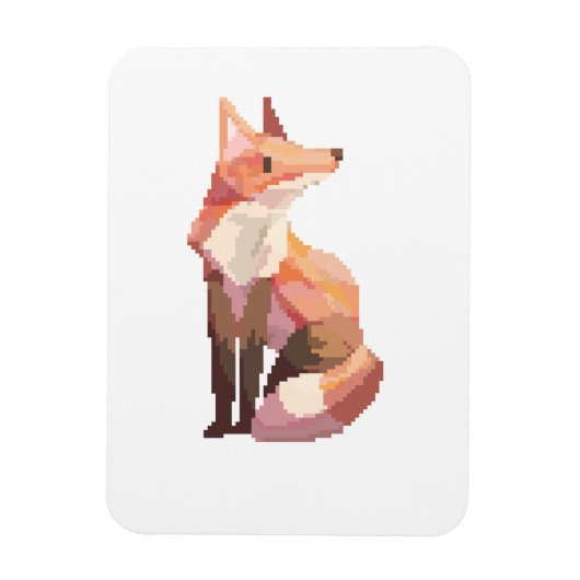 Pixelart, vos, Pixel art, Fox, マグネット (縦)