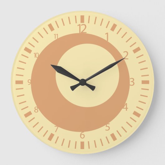 Pixelat Displacement Circles by Masanser ラージ壁時計 (正面)