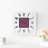 PIXELAT FIRST SERIES LEX by Masanser スクエア壁時計 (ホーム)