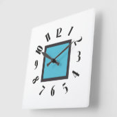 PIXELAT FIRST SERIES LEX by Masanser スクエア壁時計 (傾斜)