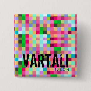 Pixelate Vartaliの正方形ボタン 缶バッジ