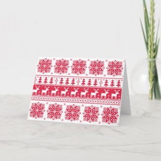 Pixelated Christmas pattern, card シーズンカード