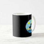 Pixelated Dinosaur Vacation Tech Enthusiasts Coder コーヒーマグカップ (正面右)