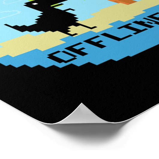 Pixelated Dinosaur Vacation Tech Enthusiasts Coder ポスター (角)