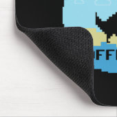 Pixelated Dinosaur Vacation Tech Enthusiasts Coder マウスパッド (コーナー)