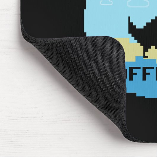 Pixelated Dinosaur Vacation Tech Enthusiasts Coder マウスパッド (コーナー)