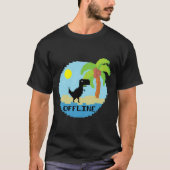 Pixelated Dinosaur Vacation Tech Enthusiasts Coder Tシャツ (正面)