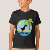 Pixelated Dinosaur Vacation Tech Enthusiasts Coder Tシャツ (正面)