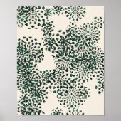 Pixelated Floral Pattern  ポスター (正面)