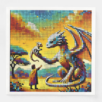 pixelated image of a dragon trainer