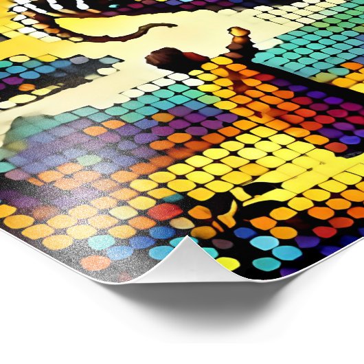 pixelated image of a dragon trainer フォトプリント            (角)