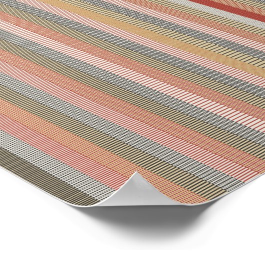 Pixelated Mathematical Pattern  ポスター (角)