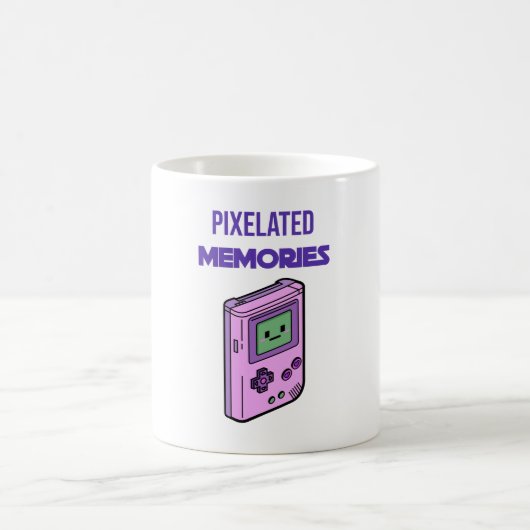 Pixelated Memories Retro Game Boy Art – Nostalgic  コーヒーマグカップ (中央)