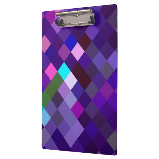 Pixelated Pattern - Purple クリップボード (左)