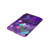 Pixelated Pattern - Purple バスマット (アングル)