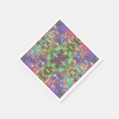 Pixelated Patterned Beyond Colors Of The Rainbow  スタンダードカクテルナプキン (角)