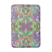 Pixelated Patterned Beyond Colors Of The Rainbow バスマット (正面縦)