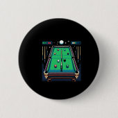 Pixelated Pot 8-bit Billiards  缶バッジ (正面)