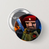 Pixelfieldのゲーム|の残酷な戦士ボタン 缶バッジ (正面&裏面)