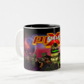 Pixelfieldのゲーム|のReptiliansのマグ ツートーンマグカップ (正面左)