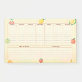 Pixelfrüchte Wochenplaner ポストイット