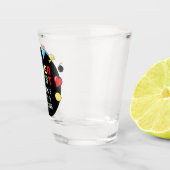 Pixelsアーケードゲームレベルアップ子供の誕生日 ショットグラス (右)