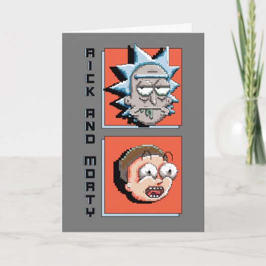 Pixelverse RickとMortyパネルグラフィック カード (正面)