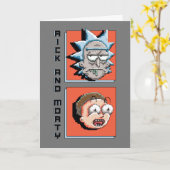 Pixelverse RickとMortyパネルグラフィック カード (黄色い花)