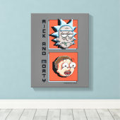 Pixelverse RickとMortyパネルグラフィック キャンバスプリント (インサイチュ (ウッドフロア))