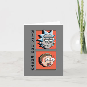 Pixelverse RickとMortyパネルグラフィック ノートカード