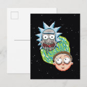 Pixelverse RickとMorty Portalのグラフィック インビテーションポストカード (正面/裏面)