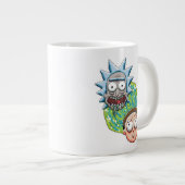 Pixelverse RickとMorty Portalのグラフィック ジャンボコーヒーマグカップ (正面右)