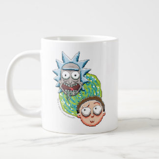 Pixelverse RickとMorty Portalのグラフィック ジャンボコーヒーマグカップ