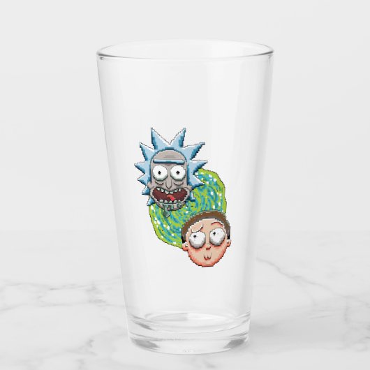 Pixelverse RickとMorty Portalのグラフィック タンブラーグラス (正面)