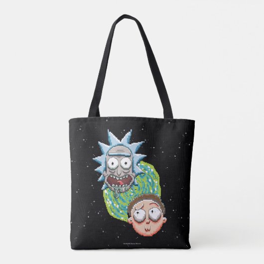 Pixelverse RickとMorty Portalのグラフィック トートバッグ (裏面)