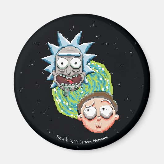 Pixelverse RickとMorty Portalのグラフィック マグネット (正面)