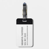 Pixelverse RickとMorty Portalのグラフィック ラゲッジタグ (裏面縦)